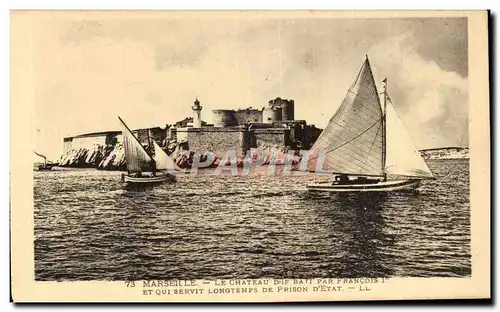 Cartes postales Marseille le Chateau D&#39If Bateau