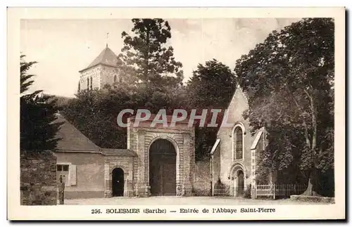 Ansichtskarte AK Solesmes Entree de l&#39Abbaye Saint Pierre