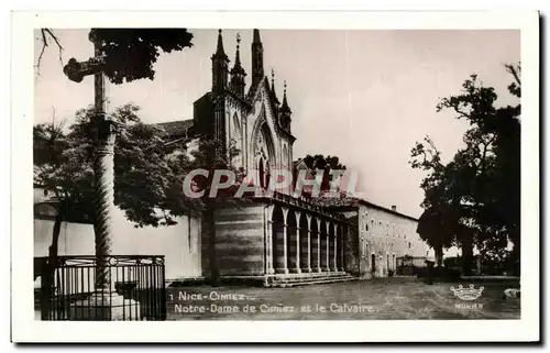 Cartes postales Nice Cimiez Notre Dame De Cimiez Et Le Calvaire