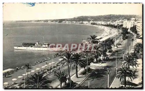 Cartes postales Nice Promenade Des Anglais Bateau