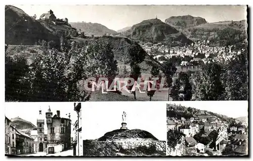 Cartes postales Murat Vue Generale Les Trois Rochers L&#39Eglise sommet du Rocher de Bonnevte Place du Balat