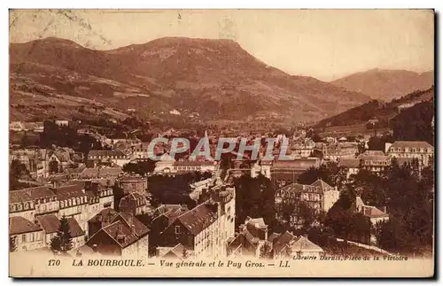 Cartes postales La Bourboule Vue Generale et le Puy Gros