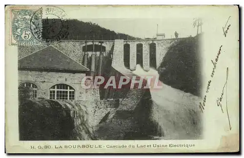 Cartes postales La Bourboule Cascade du Lac et Usine Electrique