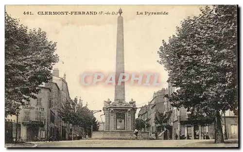 Cartes postales Clermont Ferrand la Pyramide Velo