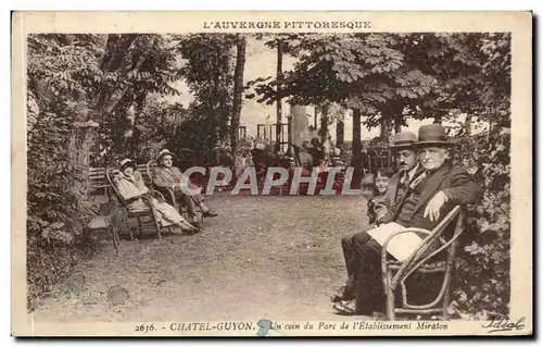 Cartes postales Chatel Guyon Un Coin du Parc de I&#39Etablissement