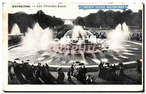 Ansichtskarte AK Versailles Les Grandes Eaux Chocolat Guerin Boutron paris