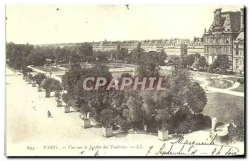 REPRO Paris vue Sur Le Jardin Des TuileriesLouvre