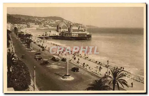 Cartes postales Cote D&#39Azur Nice Promenade Des Anglais Et Casino De La Jetee