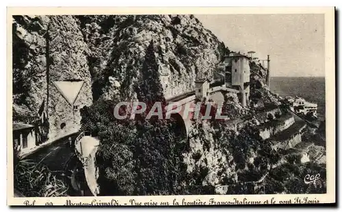 Cartes postales Menton Vue Prise sur La Intreieur