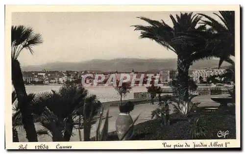 Cartes postales Cannes vue Prise Du Jardin Albert 1er