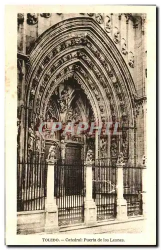 Cartes postales Toledo Cathedrale Puerta de los Leones