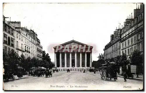 Cartes postales Paris Rue Royale la Madeleine