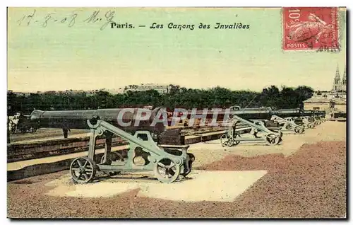 Cartes postales Paris Les Canons des Invalides