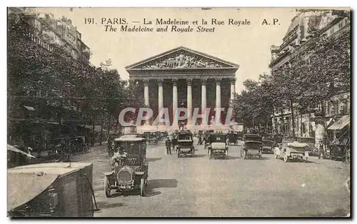 Cartes postales Paris La Madeleine et la Rue Royale