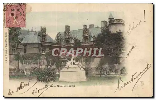 Cartes postales Paris Hotel de Cluny