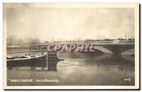 Ansichtskarte AK Paris Inonde Pont d&#39Austerlilz Inondations 1910