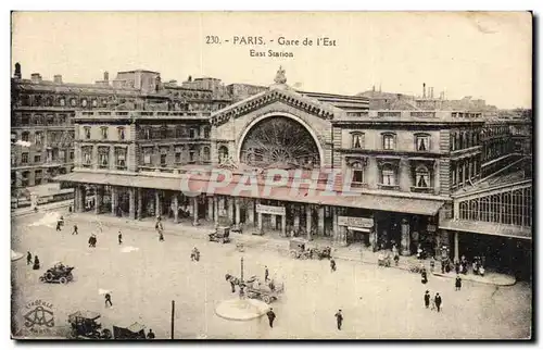 Cartes postales Paris Gare de l&#39Est