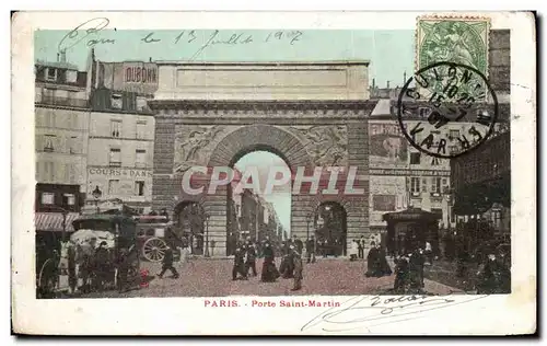 Cartes postales Paris Porte Saint Martin