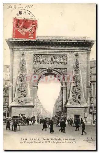 Cartes postales Paris Porte St Denis