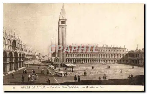 Cartes postales Musee de Lille Vue de la Place Saint Marc Belloto