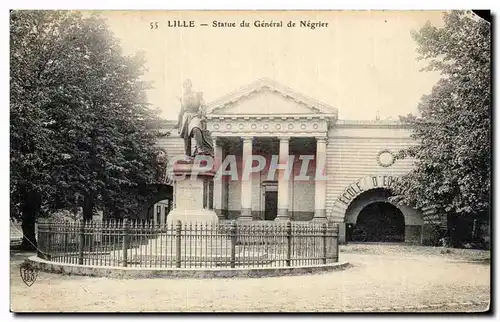 Ansichtskarte AK Lille Statue du General de Negrier