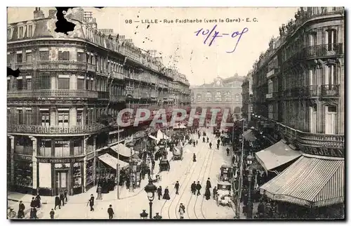 Cartes postales Lille Rue Faidherbe vers la gare