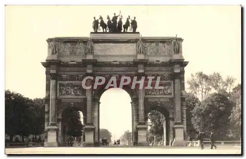 Ansichtskarte AK Paris Arc de Triomphe Louvre