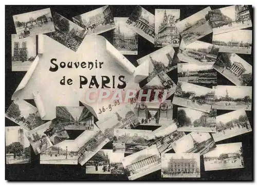 Cartes postales Souvenir De Paris