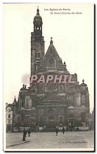 Cartes postales Les Eglise de Paris Saint Etienne du Mont