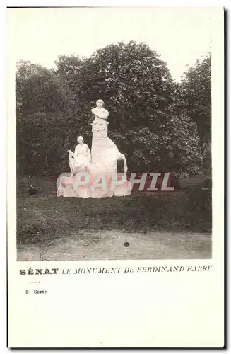 Ansichtskarte AK Senat Le Monument De Ferdinard Fabre Paris