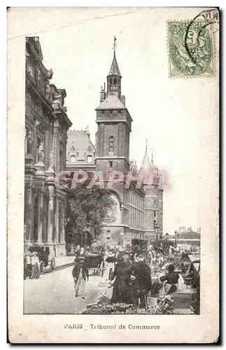 Ansichtskarte AK Paris Tribunal de Commerce Marche aux fleurs