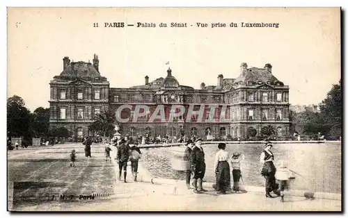 Ansichtskarte AK Paris Palais du Senat Vue Prise du Luxembourg