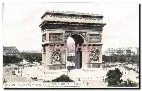 Cartes postales Arc De Triomphe Bon Marche Paris