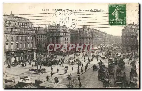 Cartes postales Paris Place et Avenue de l&#39Opera