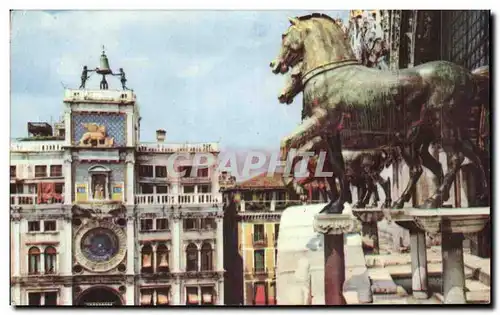 Ansichtskarte AK Venezia I Mori e la Torre dell Orologio