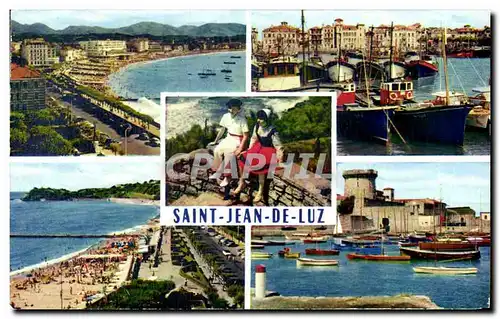 Cartes postales moderne Saint Jean Du Luz La plage Le port et maison de l&#39infante Au pays basque Le Socoa