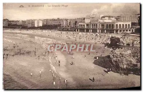 Cartes postales Biarritz La Grand Plage