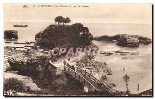 Cartes postales Biarritz Le Besta a Maree Hasse