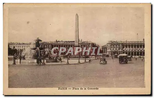 Cartes postales Paris place de la concorde