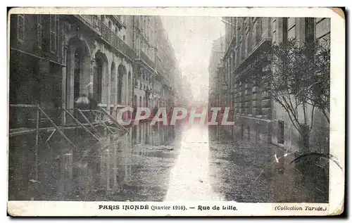 Ansichtskarte AK Paris inonde rue de lille inondations 1910