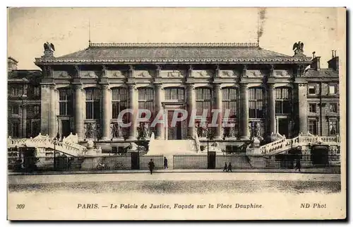 Ansichtskarte AK Paris le palais de justice facade sur la place dauphine