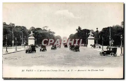 Cartes postales Paris L&#39Avenue des champs Elysees