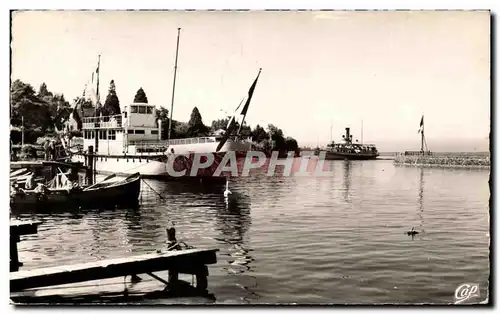 Cartes postales Thonon Les Bains l&#39arrivee du Bateau a vapeur