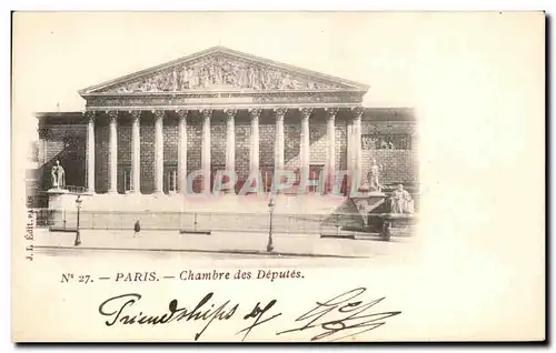 Cartes postales Paris Chambre des Deputes