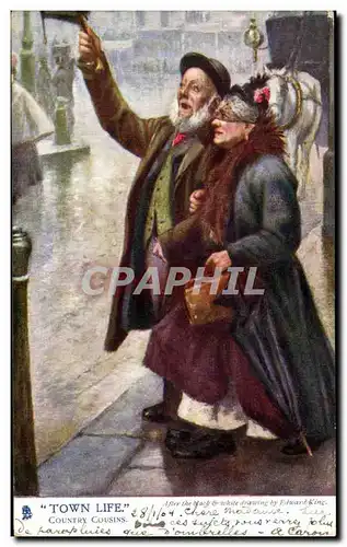 Cartes postales Town Life Country Cousins Folklore costume Edward king
