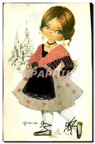 Cartes postales Callarda Costume Folklore Espagne