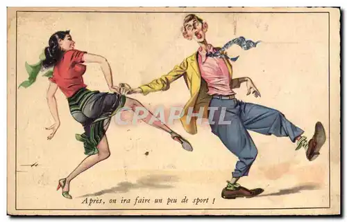 Cartes postales Apres on ira faire un peu de sport