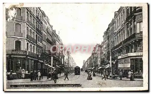 Ansichtskarte AK Lille La rue nationale vue prise de la grande place