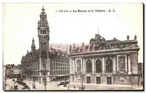 Cartes postales Lille La Bourse Et Le Theatre