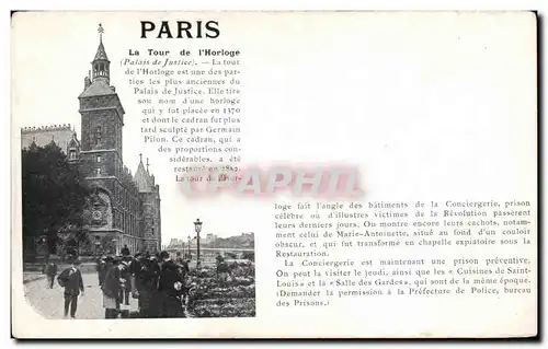 Ansichtskarte AK Paris Le Tour de l&#39Horloge Marche aux fleurs